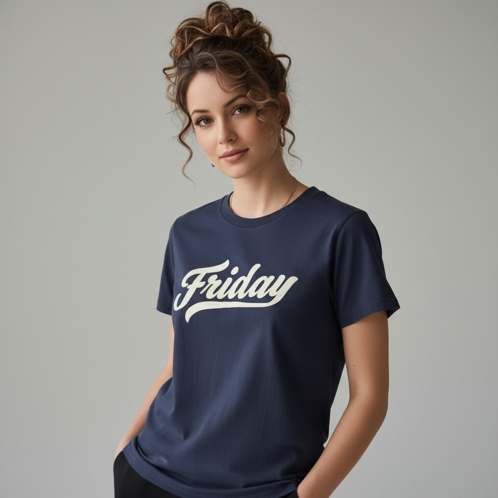 J.Crew Blue Friday Graphic Collector Tee Small Short Sleeve Crewneck T-Shirt